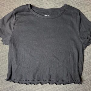 Aeropostale Black Women's Crop Top